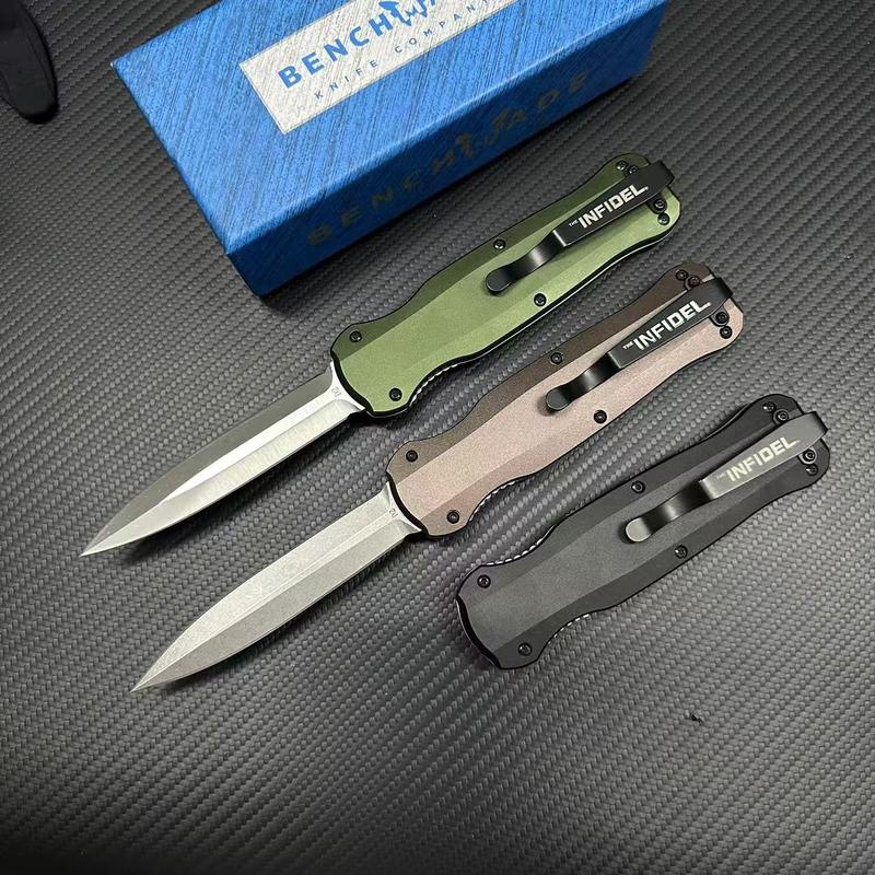 BM3320-edc- Tactical Knife, Aircraft Aluminum Alloy Handle, D2 High Hardness Blade, Total Length 23 cm, Weight 120 grams, Outdoor Camping  EDC Knife.