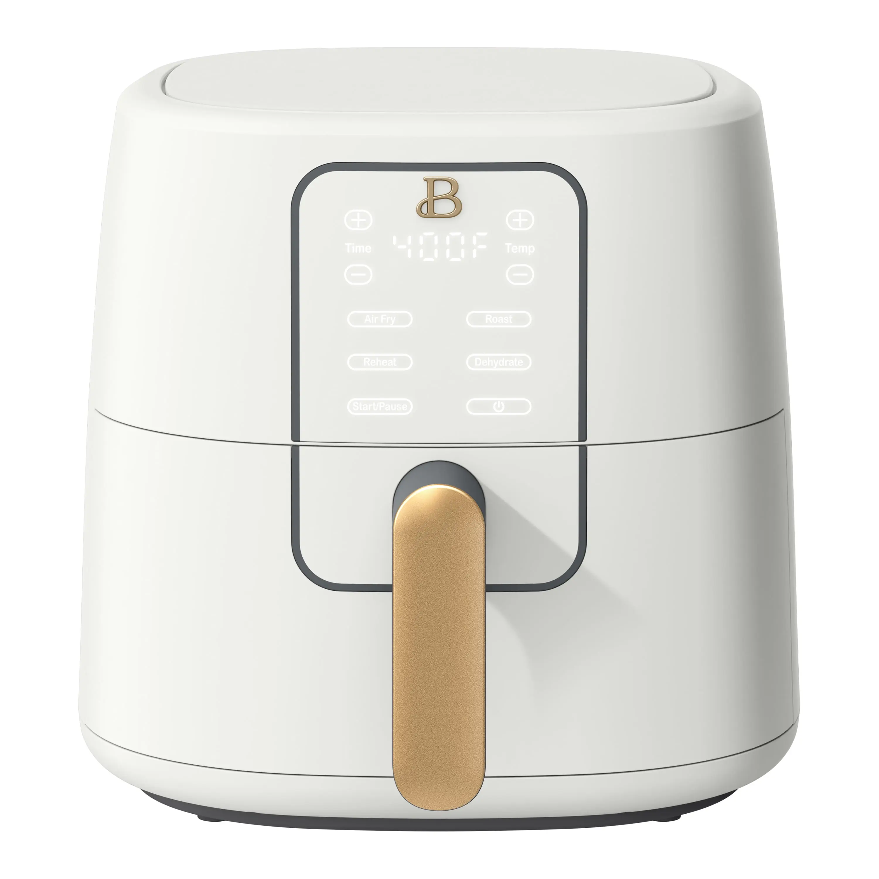 6qt Electric Air Fryer - Kitchen Appliance for Family & Weeknight Dinners, TurboCrisp Technology, EverGood Ceramic Nonstick Coating, White Icing Finish, 1750w Fast Heat, 20% Smaller Size, Small Footprint, 4 Preset Functions, Easy Clean