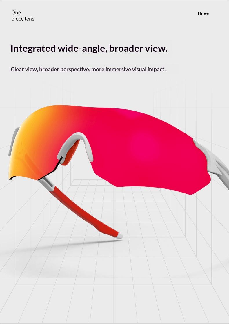 Photochromic Sunglasses Color Changing Sports Glasses UV400 TR90 Frame Lightweight Outdoor Windproof Dustproo