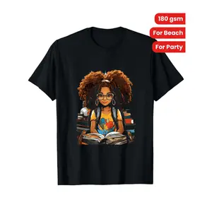 Burning ManAfro Girl Reading Books Graphic T Shirt 100 Cotton Black Crew Neck Tee For Men Women Durable Sports Wear Ideal For Beach Party Festive Daily Use Gift For Book Lovers