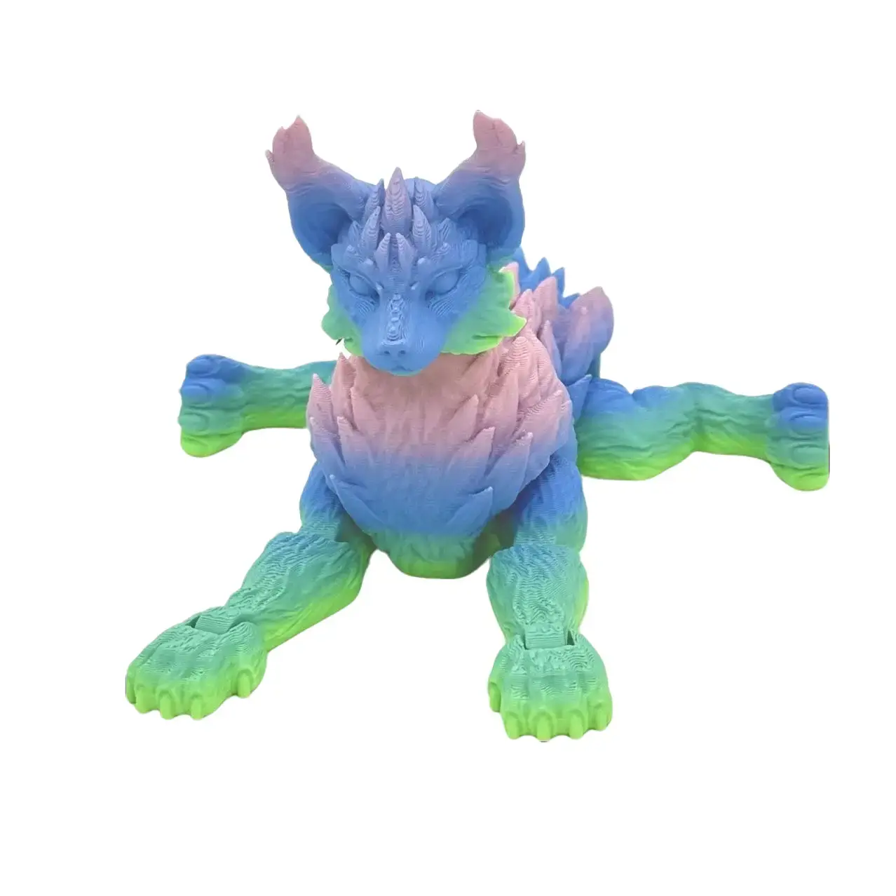 Vexxia Giant Articulated Dragon Cat Figurine
