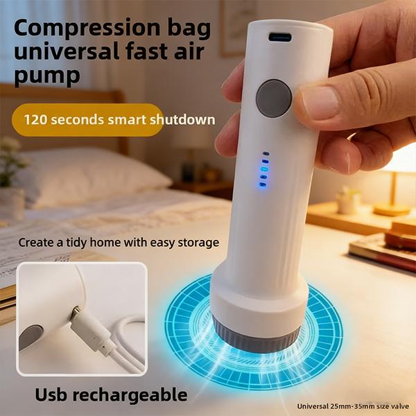 【2026 Upgraded】Cordless Travel Vacuum Storage Compression Bag Set with Rechargeable air Pump 9/15 Pack Waterproof & Reusable Compression Packing Bags for 2 Size,140L/Min Powerful Air Removal，Perfect for Carry-On Suitcases,Valentine's Day gift