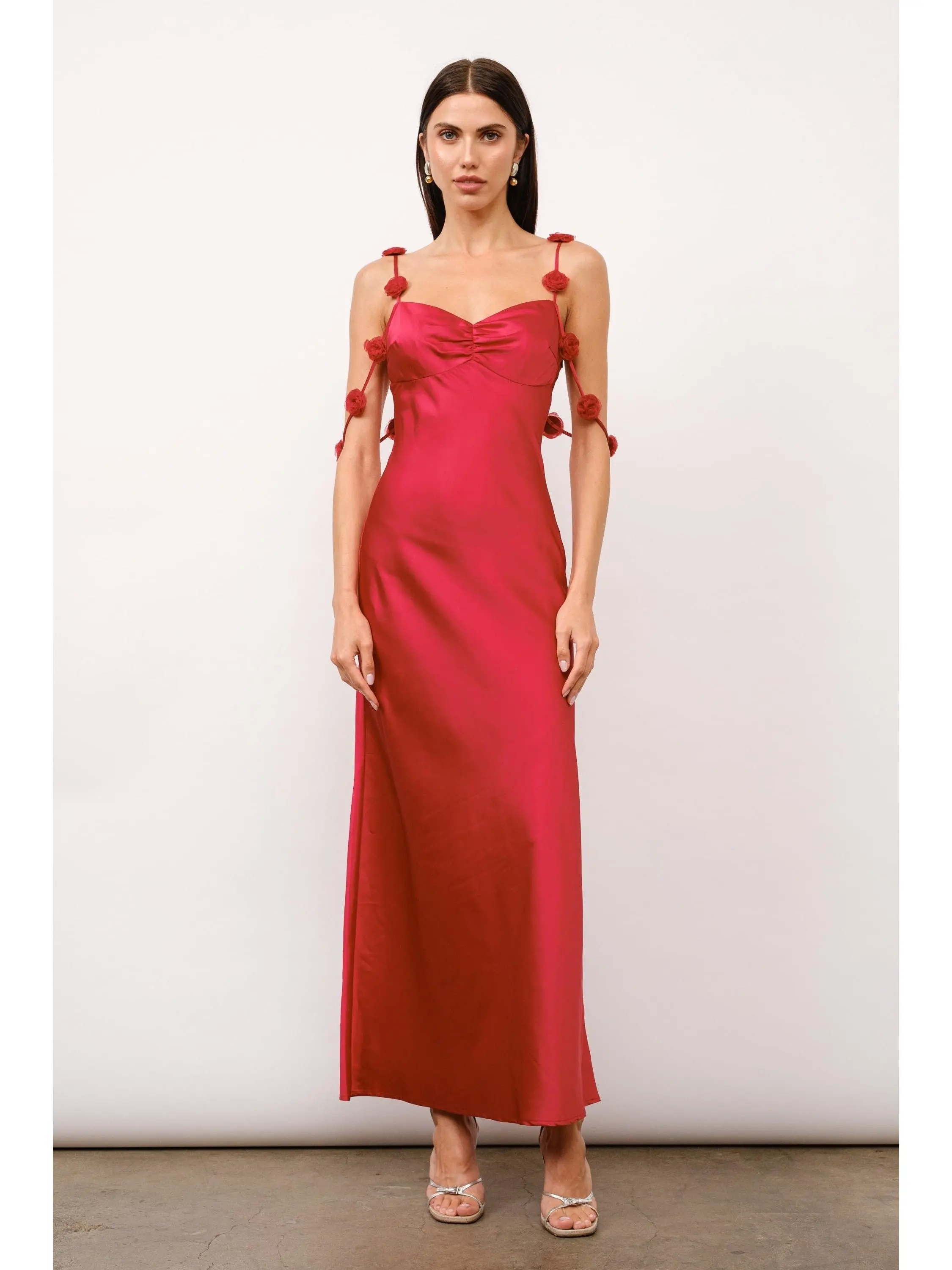 Francesca, Valentines Day Dresses, Dress, Elegant, Red Flowers