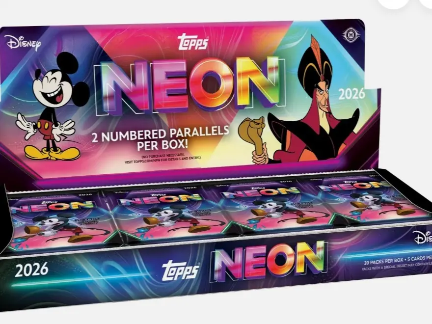 2026 Topps Disney Neon Hobby Pack from Box