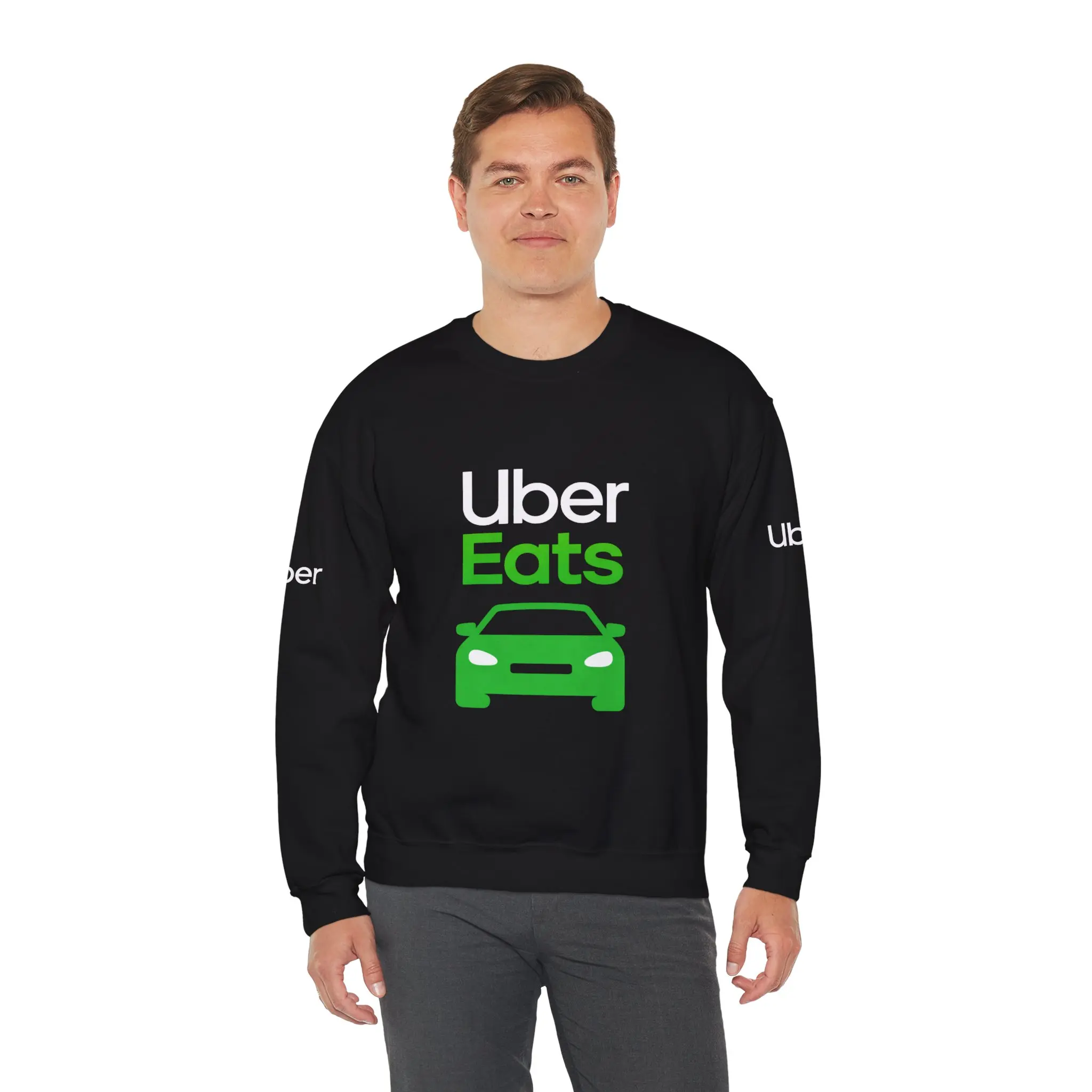 Uber Eats Driver Sweatshirt for Professionalism | Food Delivery Driver Shirt