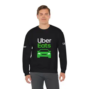 Uber Eats Driver Sweatshirt for Professionalism | Food Delivery Driver Shirt