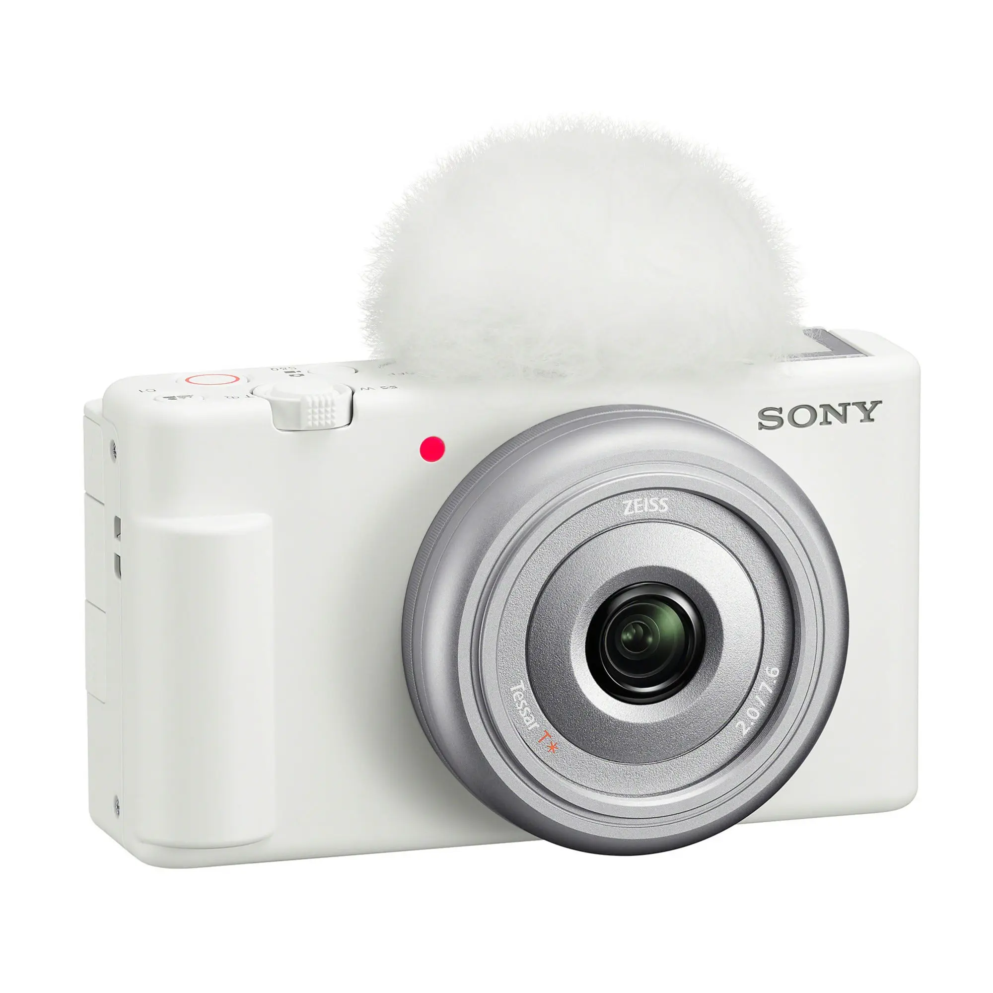 ZV-1F Vlog Camera for Content Creators and Vloggers (White) for Sony