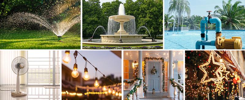 DEWENWILS Waterproof 100ft Programmable Wireless Remote Control Outlet kit (2 Remotes + 1 Outlet)--HRS201F