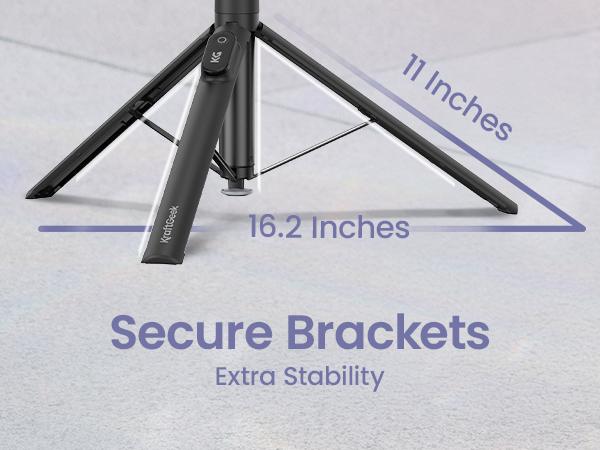 KraftGeek JustTap Magnetic 66" Selfie Stick Tripod for iPhone 17 & Pixel 10, Automatic Tap-to-open Phone Tripod, Compatible with MagSafe, Fits iPhone 12-17 Series, MagSafe Case & Other Phones with Metal Ring KraftGeek JustTap Magnetic 66" Selfie Stick Tripod for iPhone 17 & Pixel 10, Automatic Tap-to-open Phone Tripod, Compatible with MagSafe, Fits iPhone 12-17 Series, MagSafe Case & Other Phones with Metal Ring