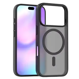 UPTECH1 Translucent Matte Case for iPhone 14/15/16/17 Series Military Grade Drop Protection Shockproof Shatter Resistant MagSafe Compatible Protective Case