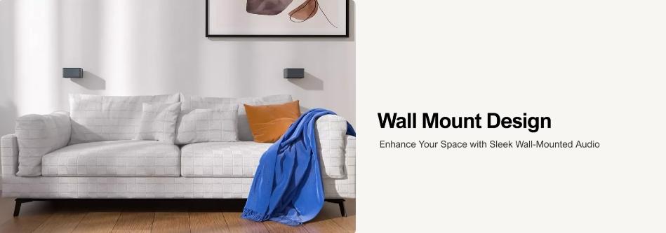 ULTIMEA 5.1ch Virtual Surround Soundbar with Subwoofer, 320W Home Theater Surround System with Adjustable Speakers & Subwoofer, TV Speaker Soundbar, Sound Bar for Smart TV, Bluetooth 5.3, App Control, Easy Setup, Poseidon D50 Audio