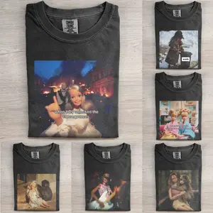 Unhinged Vintage Fashion Baby Doll T-Shirt, Ironic Meme Aesthetic Tee, Funny Girlhood Slogan Top, Trendy Ironic Streetwear, Sisterhood Haters Club Shirt