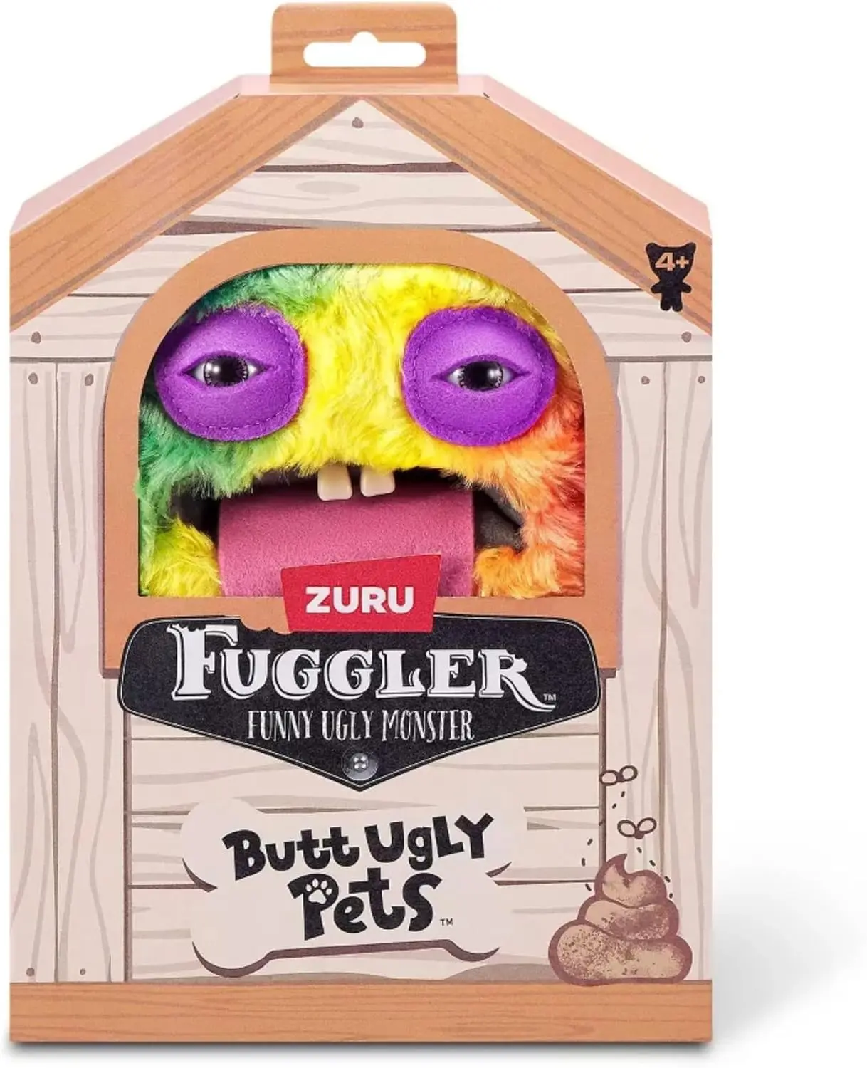 ZURU Fuggler Funny Ugly Monster Plush Toy - 9 in Butt Ugly Pets (Cheeky Chonky - Guinea Pig)