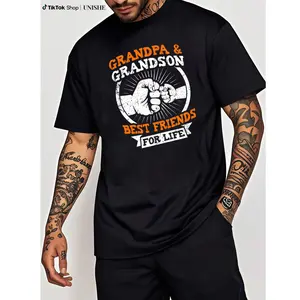 100% Cotton Grandpa and Grandson Best Friends T-Shirt – Perfect Gift for Grandfather