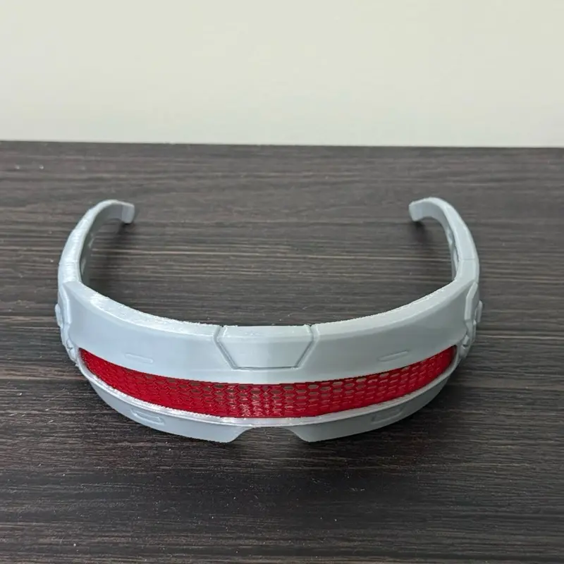 Men's Aesthetic Cyclops Avengers Doomsday Visor, Menswear Sci-Fi Superhero Cosplay Costume Accessory with Mesh Details