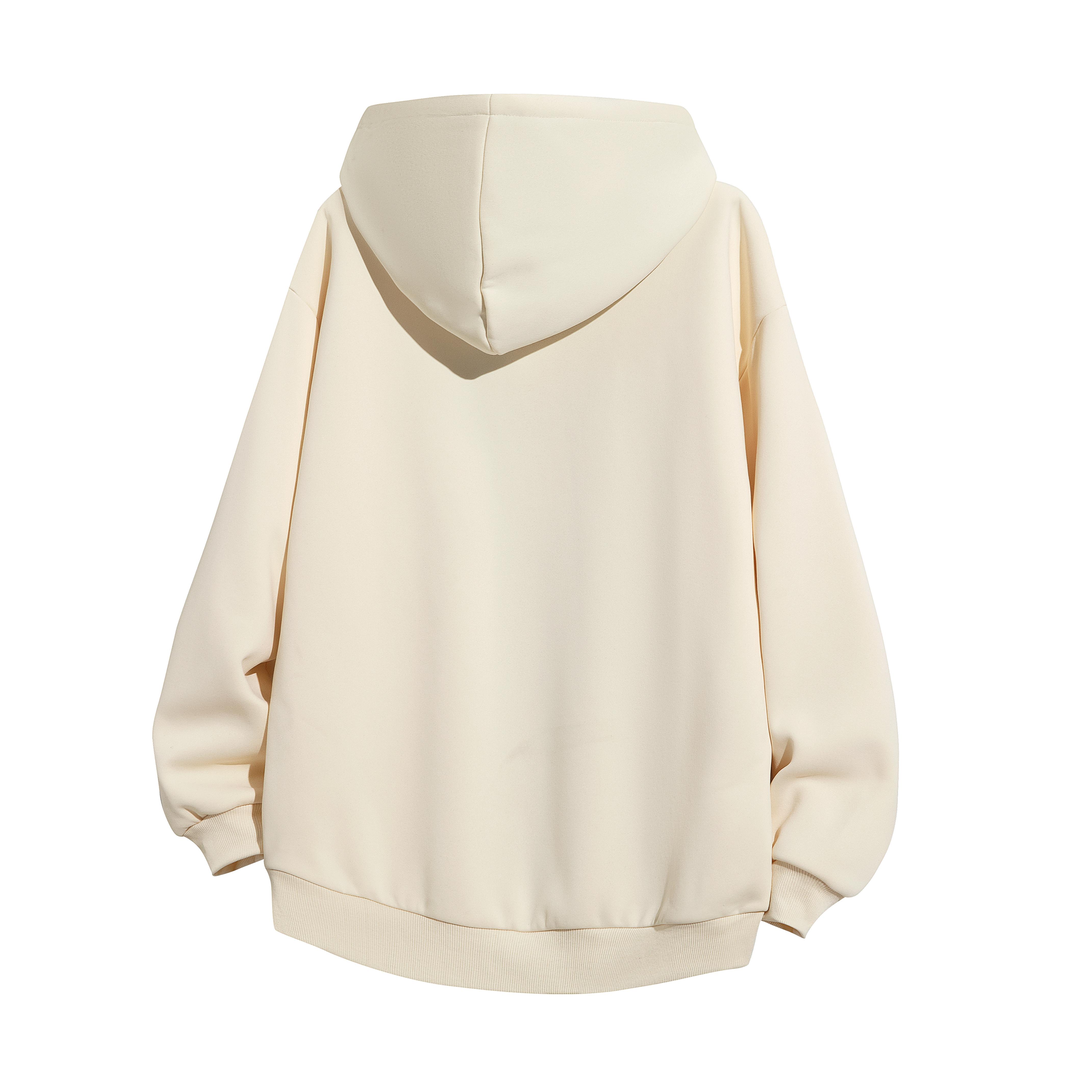 Men's Fleece Pullover Jacket Drawstring Design Solid Color Casual Street Campus Style Hooded Plaid Hem#SummerVibes