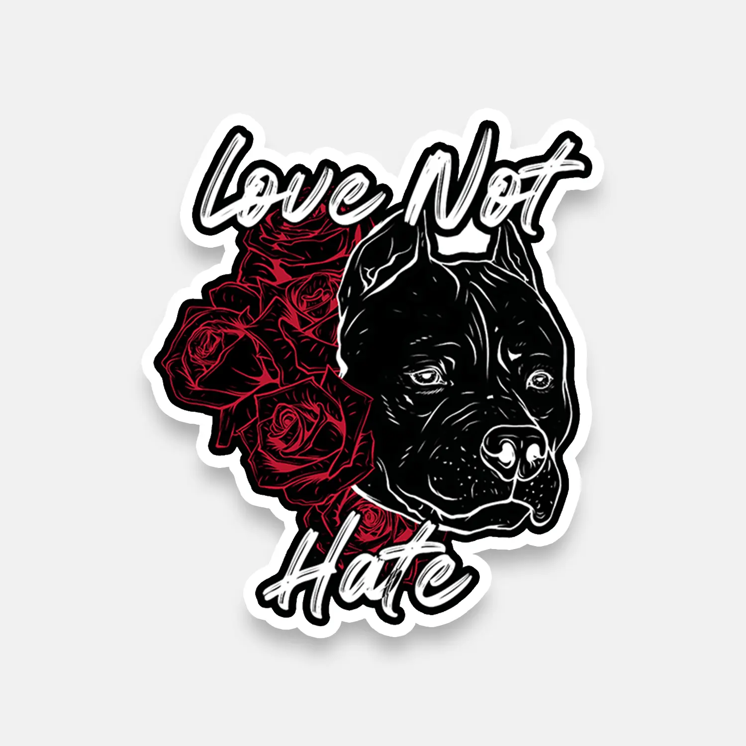 Love Not Hate Sticker