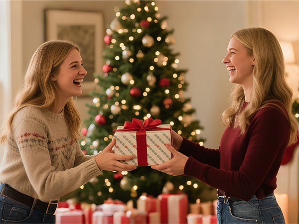 3 Pcs Lighted Christmas Tabletop Decorations, Wooden Tabletop Christmas Trees, Rustic Farmhouse Decor for Home, Table Fireplace Mantle Shelf Decor, Thanksgiving Christmas Gift