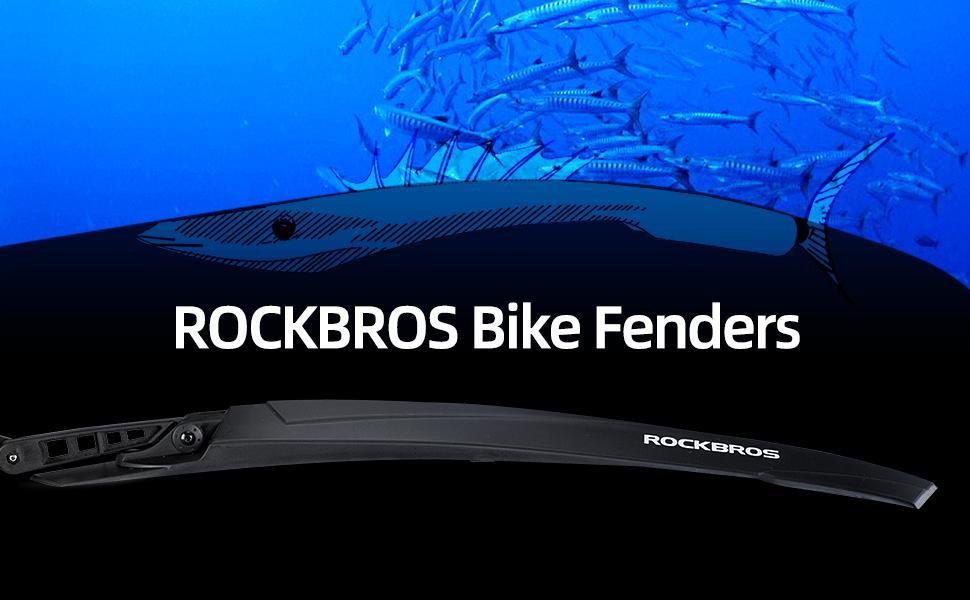 ROCKBROS Adjustable MTB Mud Guards Front & Rear Splash Guard