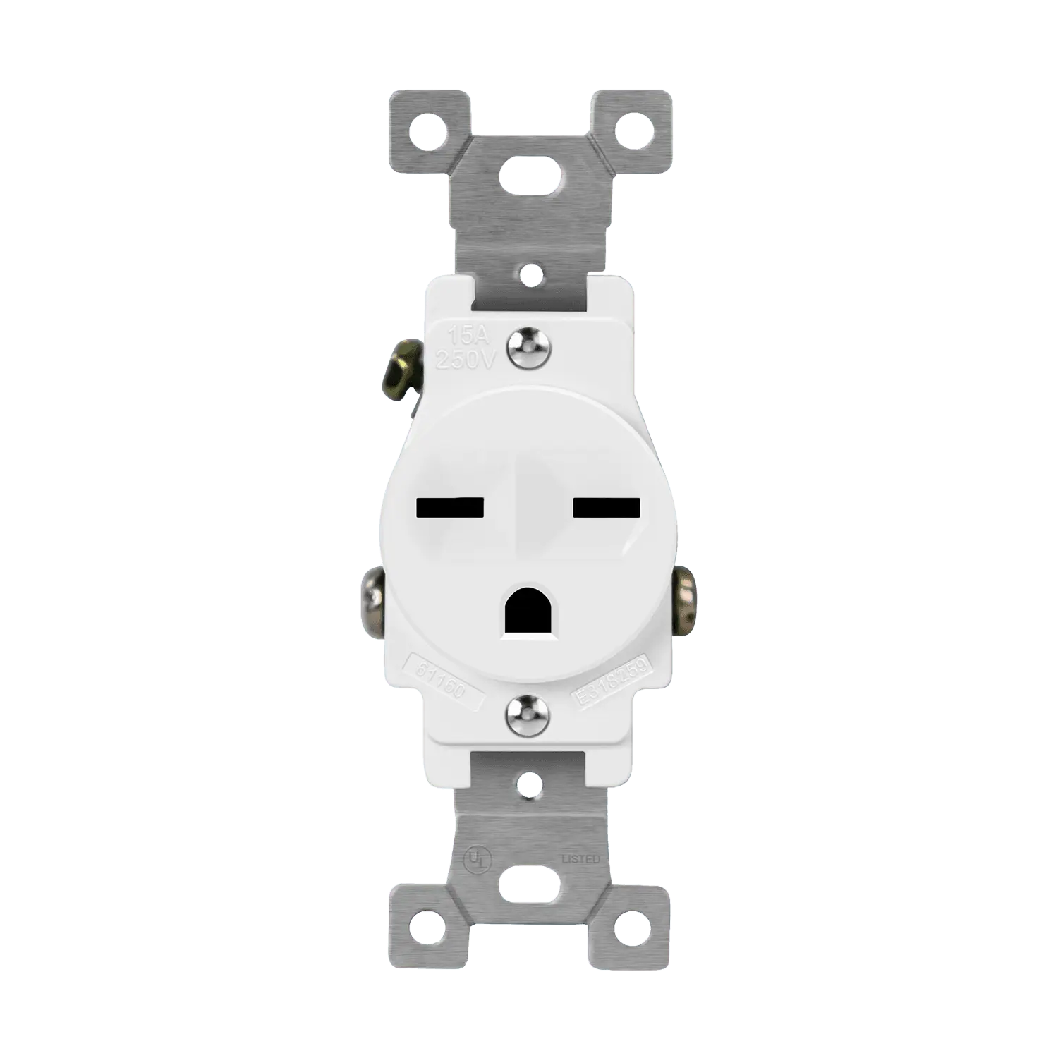 Enerlites Commercial Grade 15A Single Receptacle, 6-15R Enerlites Commercial Grade 15A Single Receptacle, 6-15R