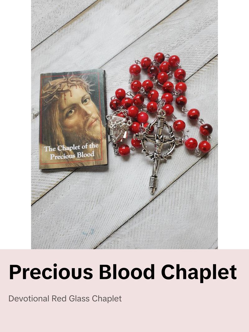 Precious Blood Chaplet with Prayer Card