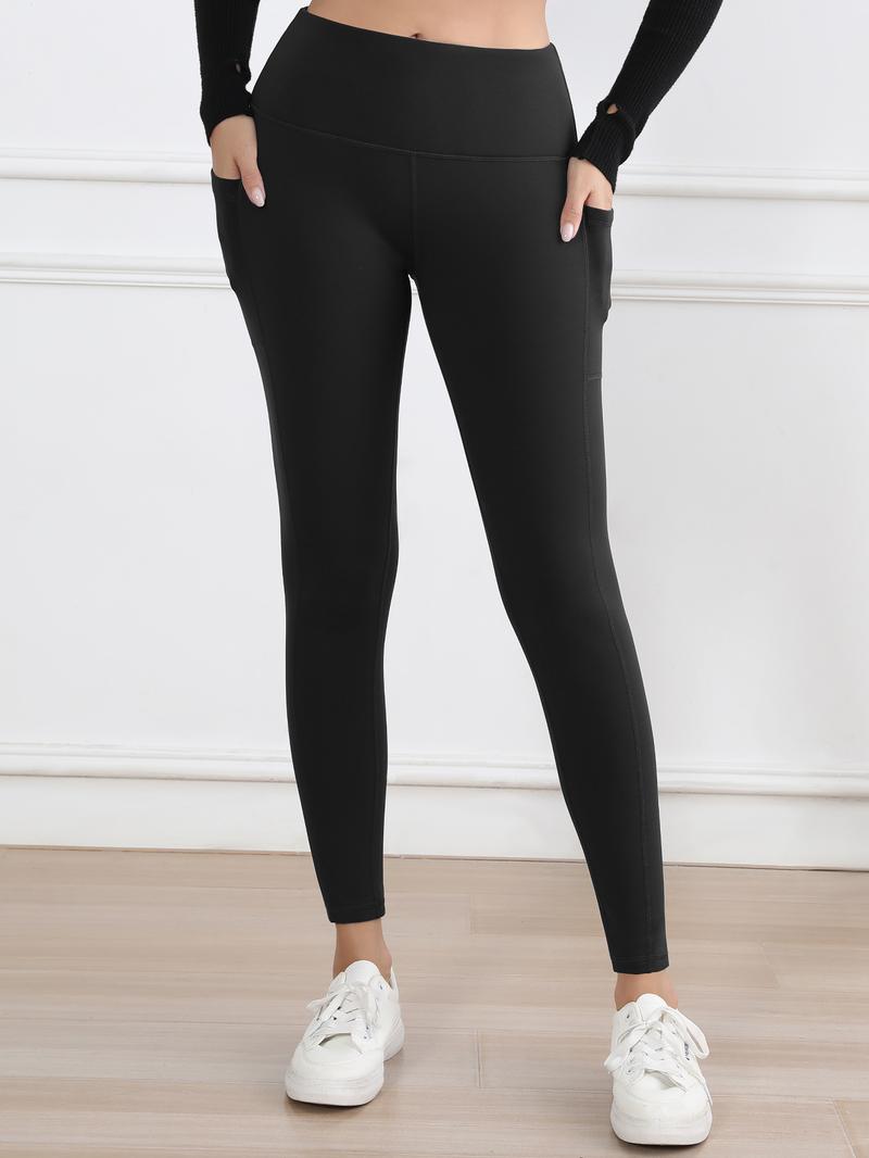 CHRLEISURE 3PCS Winter Warm Fleece Leggings with Pockets for Cold Weather High Waist Women's Cozy Workout Wear Fleece Pants for Yoga 【TikTokShopBlackFriday】