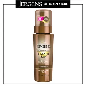 Jergens Natural Glow Instant Sun Moisturizing Mousse, Deep Bronze