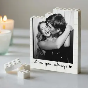 Custom Photo Building Blocks for Couples, Personalized Photo Block Puzzles, Anniversary Gift, Valentnes Gift for Him Her Boyfriend G-friend