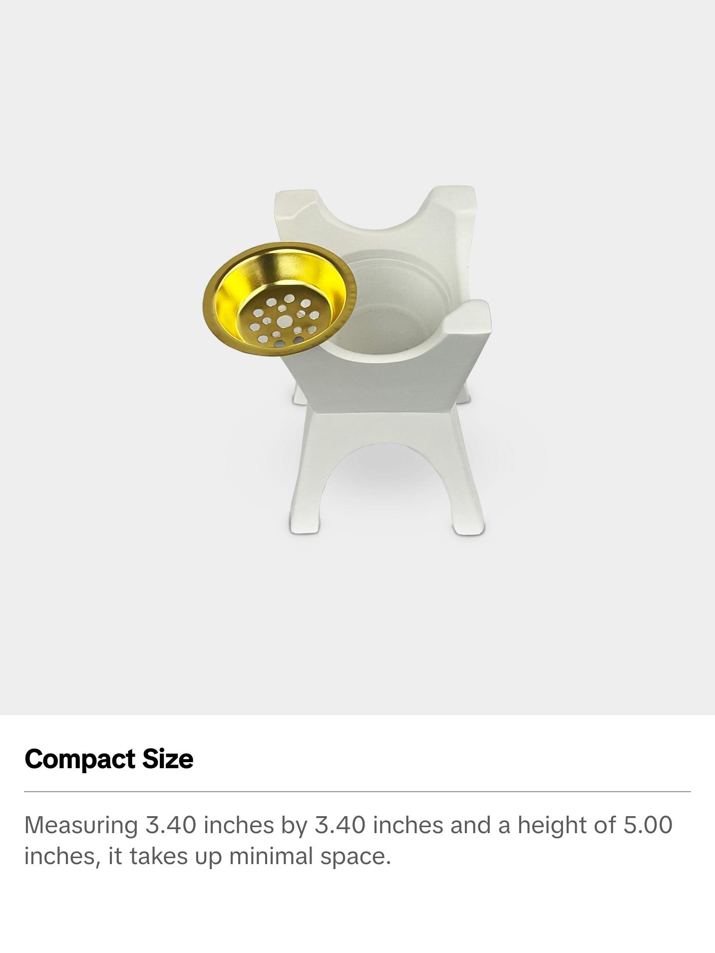 Compact Modern Incense Burner - Perfect for Home and Office Use