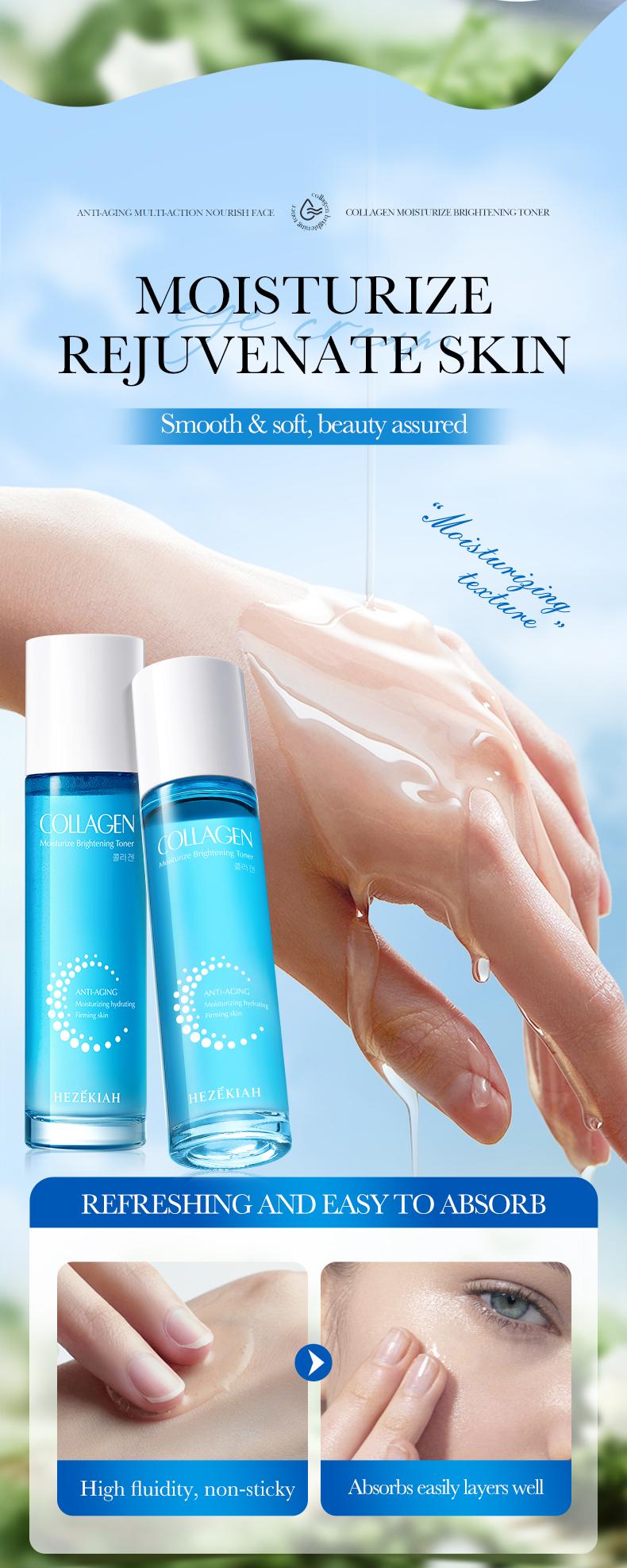 Collagen Moisturizing Brightening Toner Anti-Aging Hydrating Firming Skin Care
