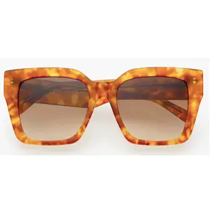 Bon Chic Women's Fashion Square Sunglasses By FREYRS Eyewear - Light Tortoise