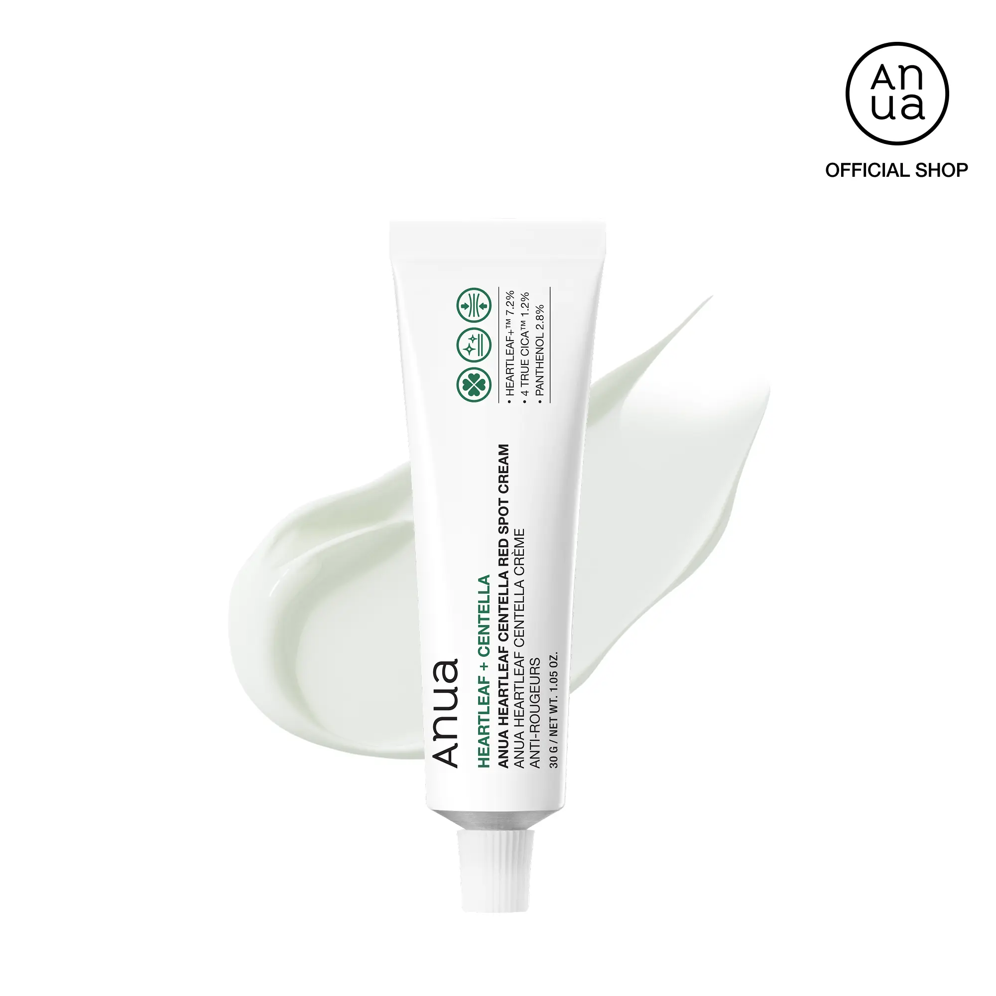 [Anua] Heartleaf Centella Red Spot Cream 30g ｜non-comedogenic, spot soothing, cica, trouble spot, hydrating, redness relief, red spot care
