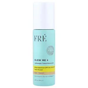 Fre Glow Me+, Lightweight Tinted Moisturizer, SPF 30, Light-Medium, 1.69 fl oz (50 ml)