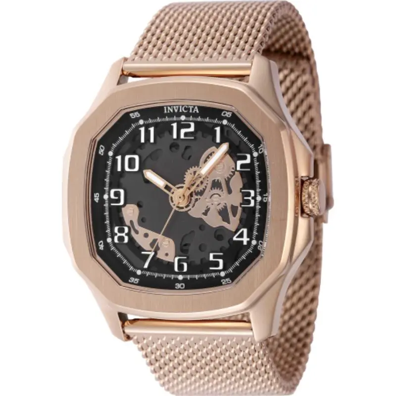 Invicta Men's 48442 S1 Rally Quartz 3 Hand Black, Gunmetal Dial Watch