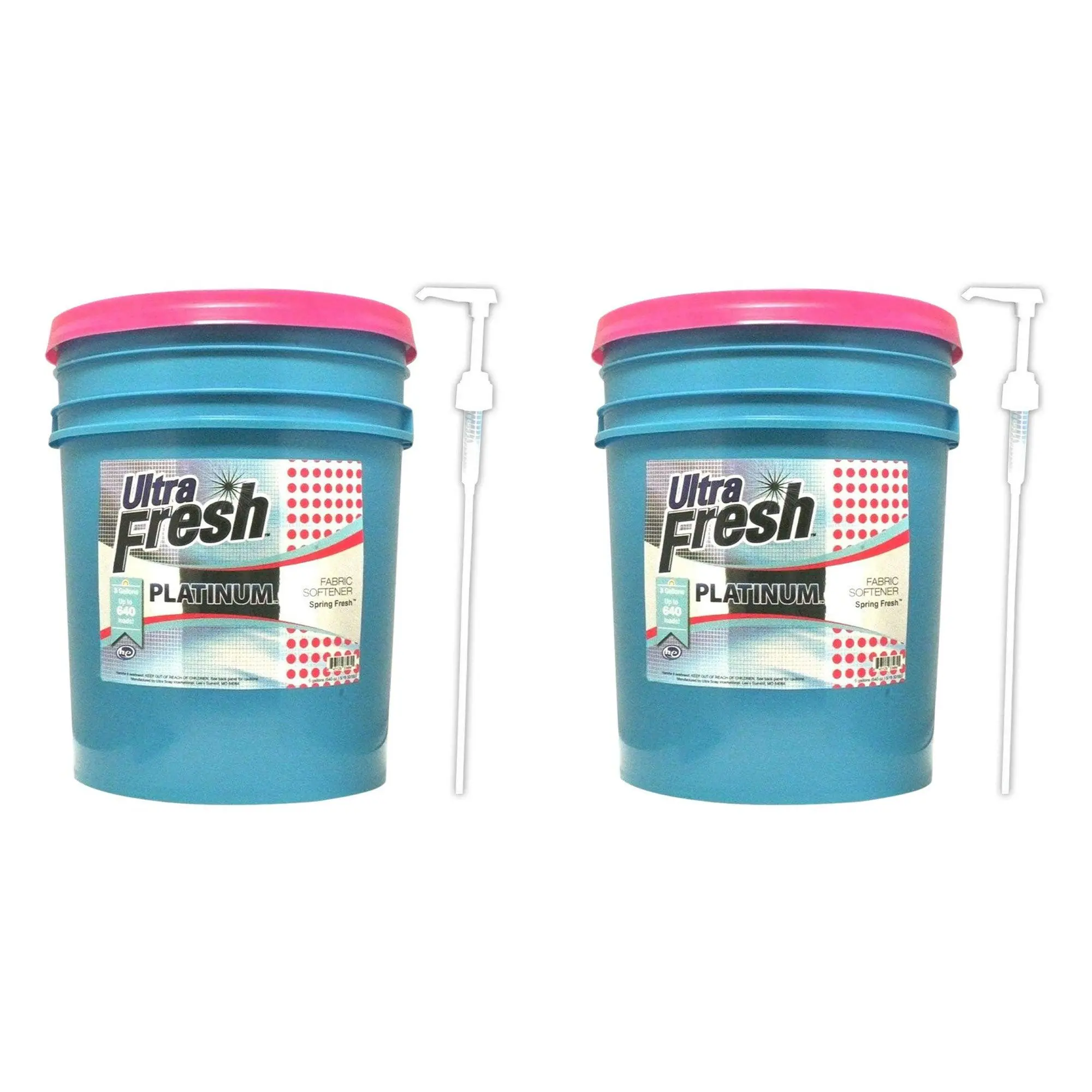 Ultra Fresh Platinum 5 Gal Spring Fresh Fabric Softener Up to 640 Loads (2 Pack)