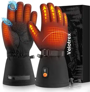 【Clearnce Sale】Heated Gloves for Men Women, 7.4V 3000mAh Heated Gloves Rechargeable with Touchscreen, Waterproof Electric Heated Ski Gloves for Winter Outdoor Work Hunting Motorcycling Hiking Skiing