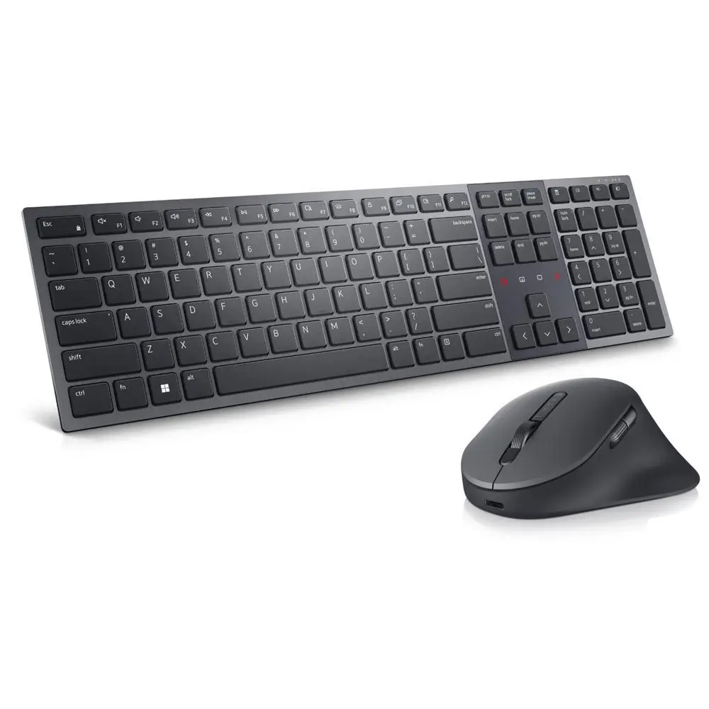 Dell KM900 Premier Wireless Backlit Keyboard and Mouse Combo - Batteryless Rechargeable Set for Computers & Office Equipment, Enhances Productivity, Transforms Collaboration, Enhance Productivity, Transform Collaboration