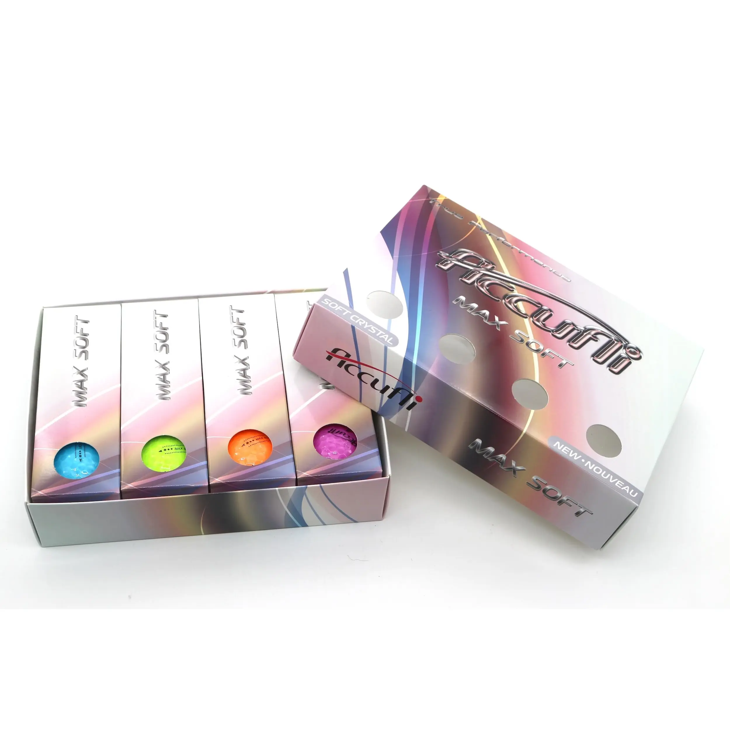 ACCUFLI Max Soft Crystal Golf Balls