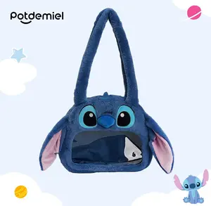 Disney Stitch Happy Sharing Baby Bag -Cute Cartoon Crossbody Bag, Lightweight Casual Tote for Daily Use