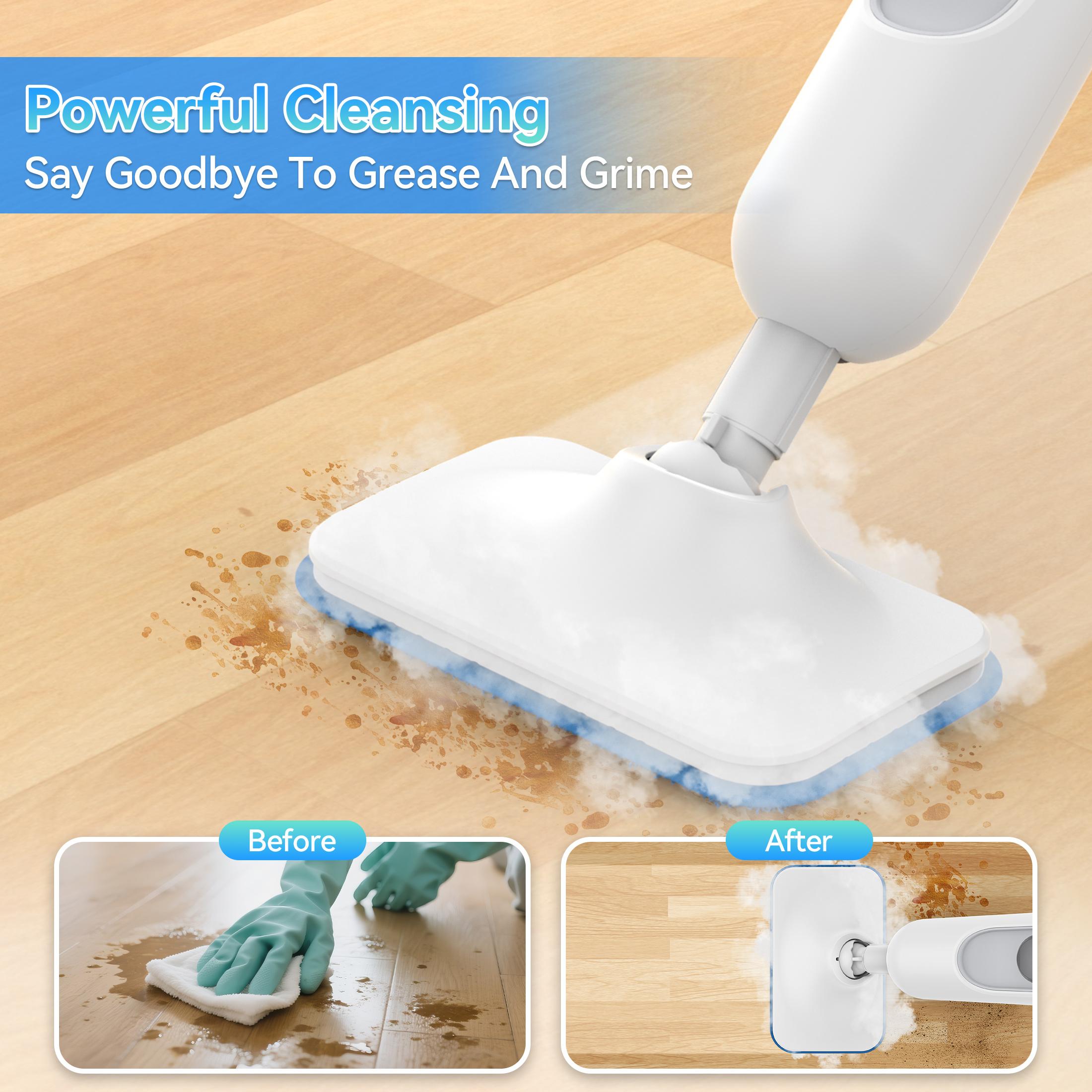 [FebFaves]Lightweight Detachable Handheld Steam Mop Cleaner for High temperature disinfection&Cleaning,Suitable for walls, floors, tiles, corners, grease and sticky stains