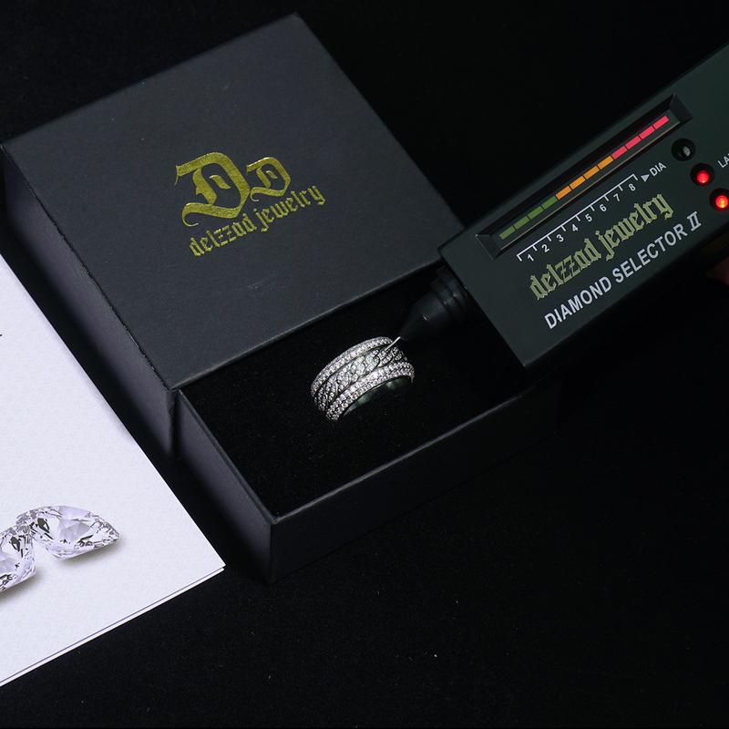 Delzzad Unisex Rotatable Layered Iced Ring Cuban Ring VVS Synthetic Moissanite S925 Band Perfect for Any Occasion & Everyday Wear Lover Birthday Anniversary Christmas Gifts Delzzad Unisex Rotatable Layered Iced Ring Cuban Ring VVS Synthetic Moissanite S925 Band Perfect for Any Occasion & Everyday Wear Lover Birthday Anniversary Christmas Gifts