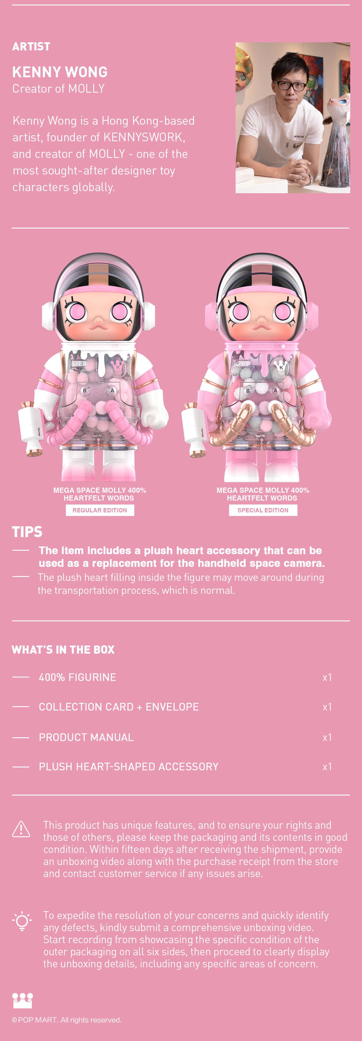 [Spanish] – POP MART MEGA SPACE MOLLY 400% Heartfelt Words