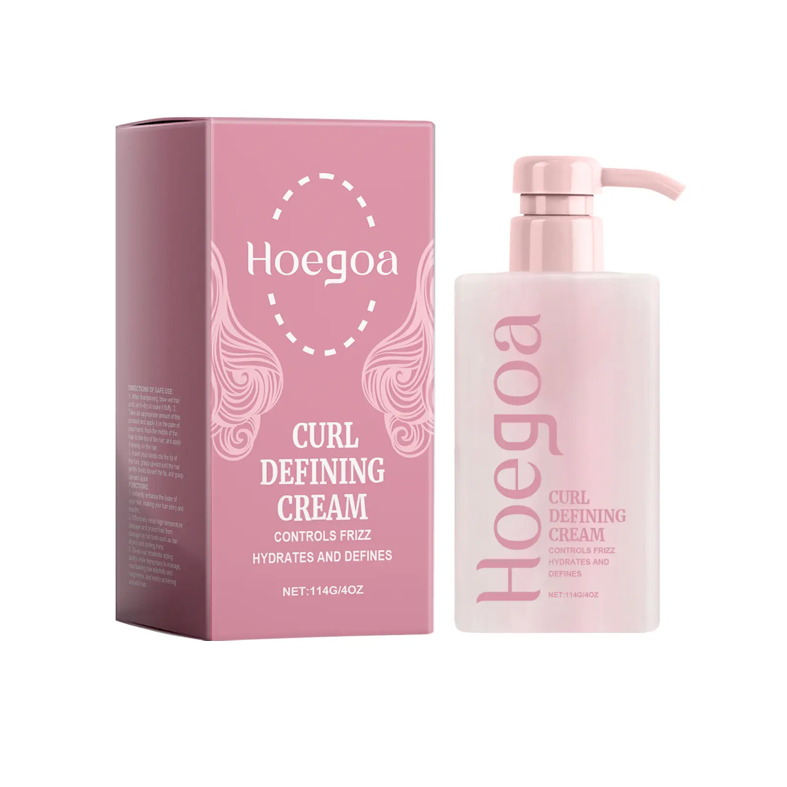 Coconut Shea Curl Defining Cream - 4 Oz Dry Haircare Product, Long-Lasting Anti-Frizz, Hydrating Smoother for Curly/Wavy Hair (Damp Apply), Moisturizer