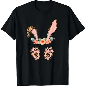 100% Premium Cotton Happy Easter Bunny Tee Easter Basket Eggs Hunting Rabbit T-Shirt