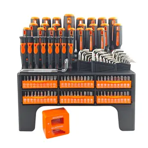 125-Piece Magnetic Screwdriver Set, Plastic Grade, Men's Tools