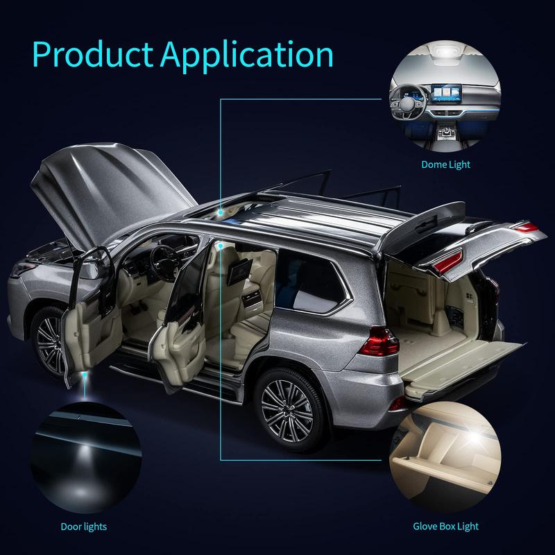 42 Pieces LED Interior Car Lights Super Bright White Dome Map Tail Cab Bulb Kit Set DE3175 T10 31mm 41mm 194 LED Bulb for Trucks Width Lamp Easy Install Energy Efficient