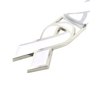 MED26 Ribbon Silver&White