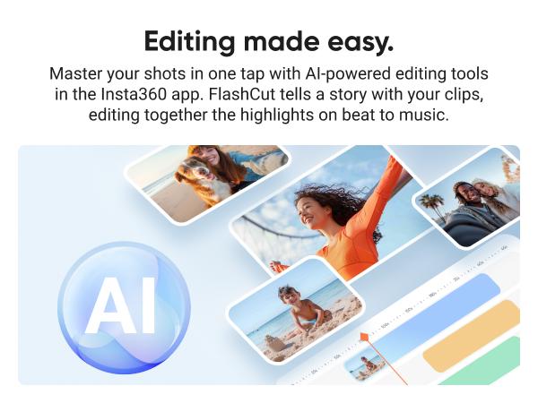 Insta360 Flow 2 Pro Creator Bundle - Foldable AI Phone Gimbal, Track in 200+ Apps with Apple DockKit, Multi-Person Tracking, 360º Pan Tracking, Built-in Tripod/Selfie Stick, iPhone/Android Portable Stabilizer