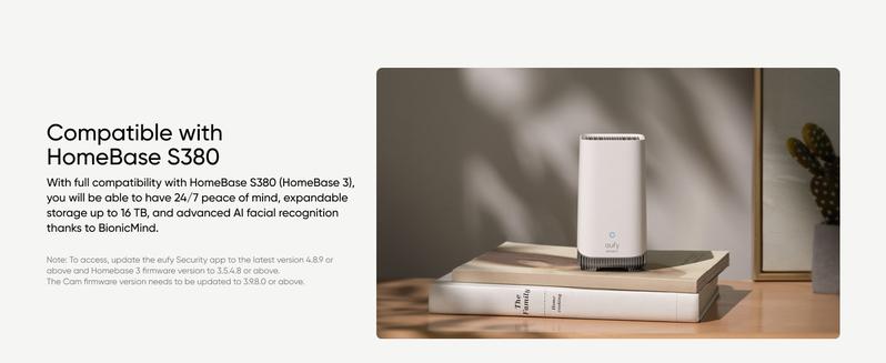 【LIVE ONLY】eufy Security Indoor Cam C220 2K Resolution 360° Pan Tilt Plug-in Camera with AI Detection Night Vision & Local Security Only 2.4GHz Wi-Fi