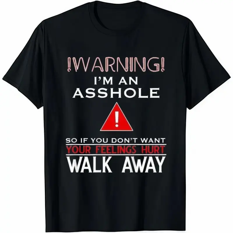 Anti Social Shirt Warning I'm An T-Shirt Adult Humor Soft Cotton Crew Neck Shortsleeve Casual Classic Graphic Tee for Men Comfortable Versatile Everyday Wear Black Menswear Tops,Cute